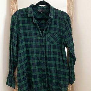 Dark green flannel